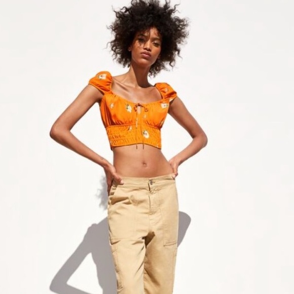 Zara Orange Top - Picture 2 of 7